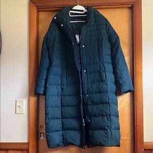 Lands' End Forest Green Puffer Jacket